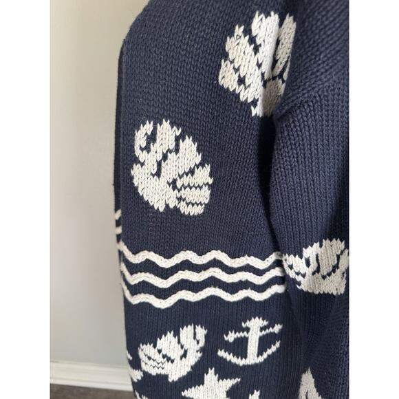 Vintage Best American Clothing Co Cotton Blend Nautical Button Cardigan Size S - Picture 12 of 16